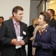 The Princess Royal unveiling the Oakland Foundation plaque. (far right) Dean Attwell, Oakland International MD