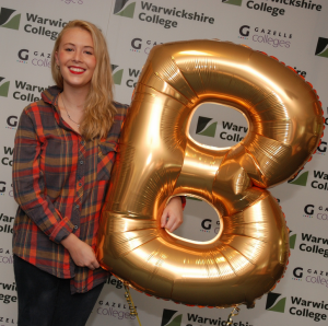 Warwickshire - Lexy low - Warwickshire College students celebrate A Level success...