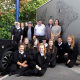 The girls from Turves Green School with Mark Renn, left, Cllr Roger Horton, Centro project manager Duncan Fry and Sarah Barton of Turves Green School.