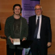 BCU student and Mazak essay prize winner, Jonathan Gibson (l) with Yamazaki Mazak Product Manager, Dr John Liverton (r).