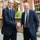 Charles Davey (left) with Matthew Lee, Managing Partner at Bishop Fleming.