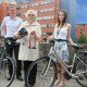 Cllr Judith Rowley (centre) with Centro’s Stephen Bermingham and Sophie Lewis