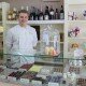 Chocolatier Joseph Vaughan and his delicious selection of hand-made chocolates at 1683 Chocolate Place