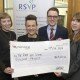 Irwin Mitchell Cheque Presentation to RSVP - left to right, Sarah Lafford and Lisa Thompson of RSVP and Daniel Matchett and Kim Woods of Irwin Mitchell (Pictures by Paul Thomas Photographic)