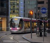 Trams returned to city centre streets in December